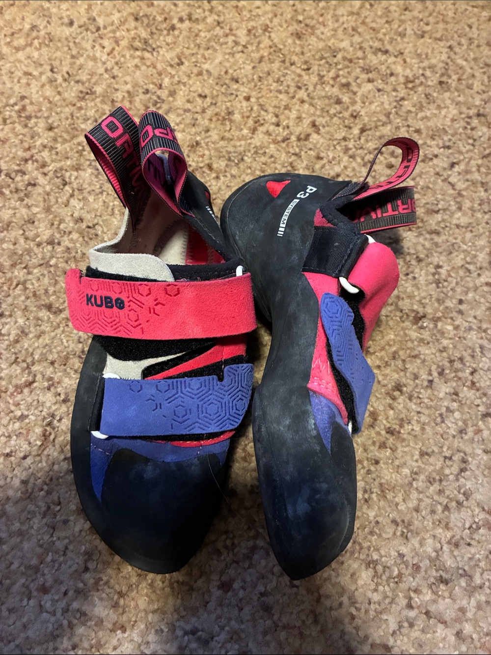 La Sportiva  kubo Women's Red Purple Black Climbing Shoes